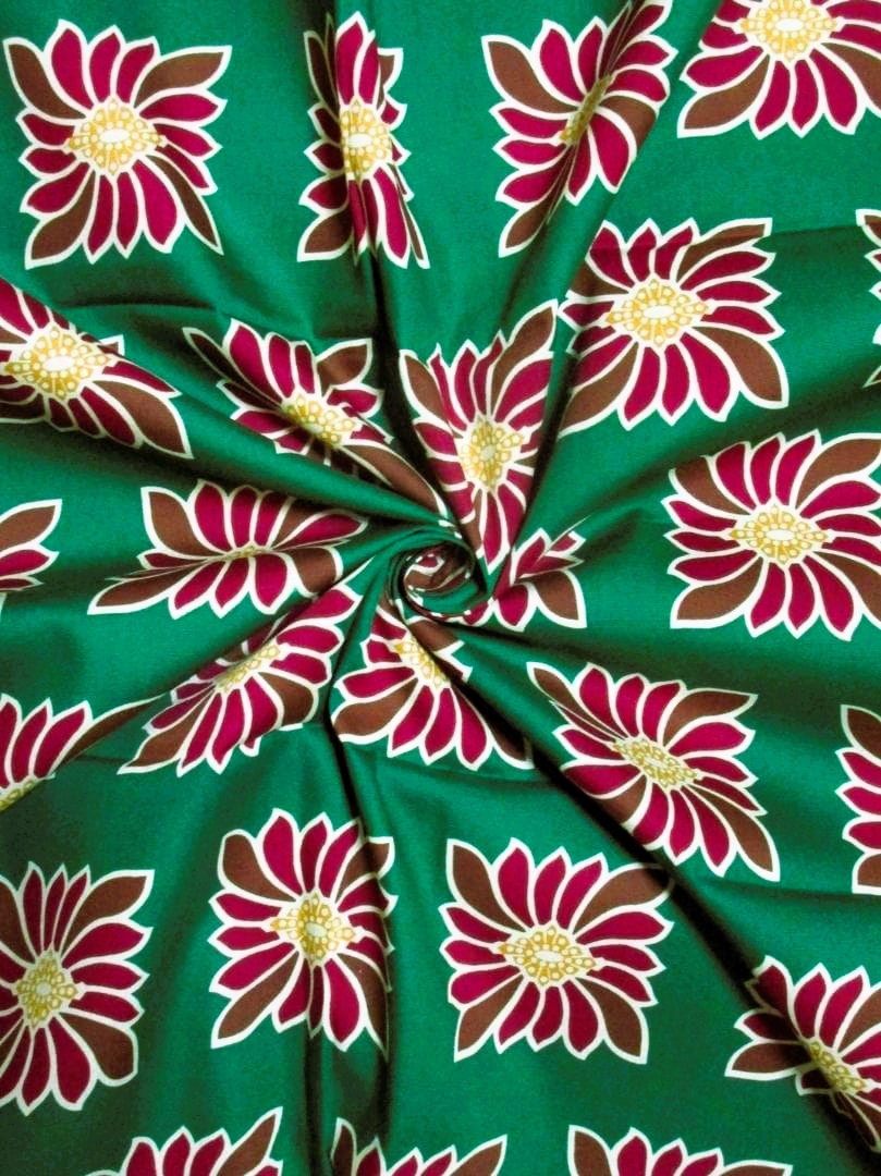 画像: アフリカンプリント生地 パーニュ