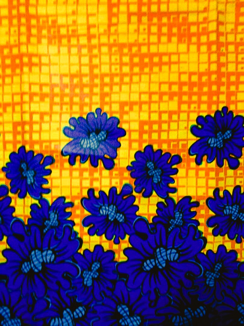 画像: アフリカンプリント生地 パーニュ