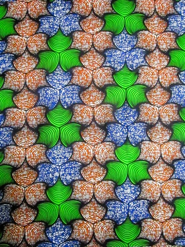 画像1: アフリカンプリント生地 パーニュ