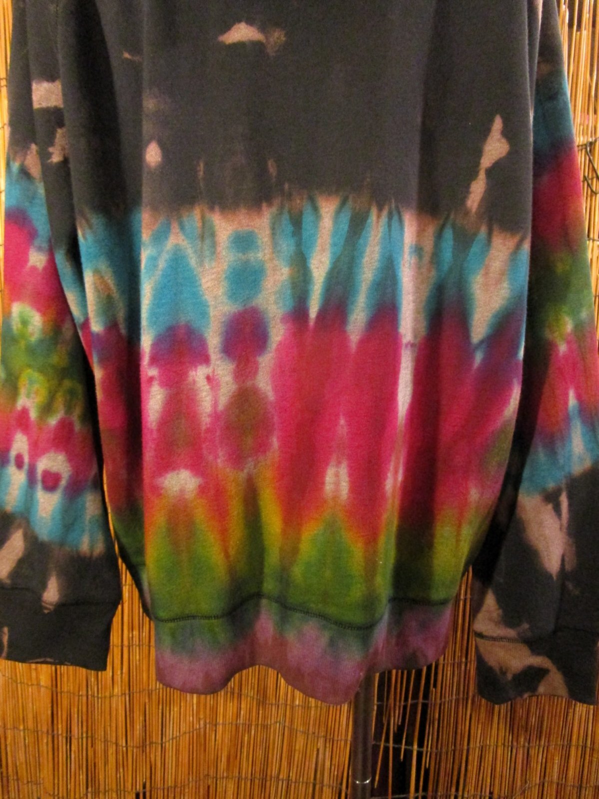 画像: タイダイ染め＊裏起毛＊スウェット生地＊ジップアップ＊パーカー＊ＸＬ