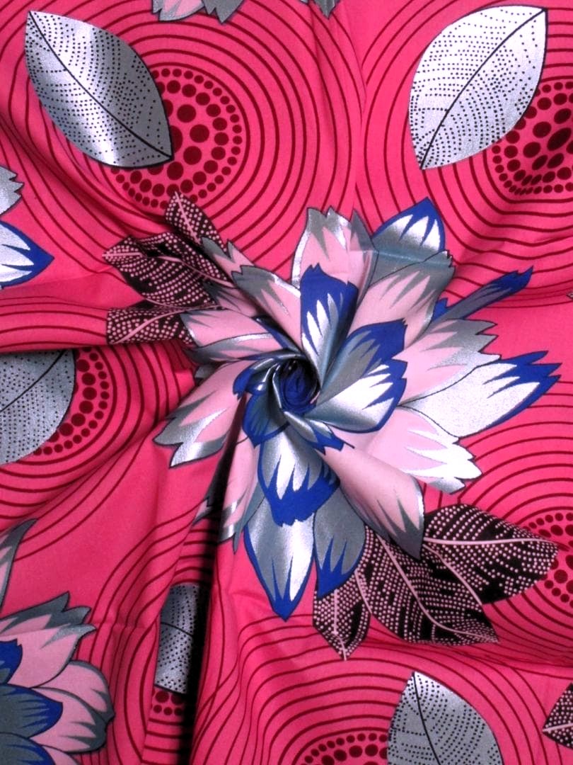 画像: アフリカンプリント生地 パーニュ