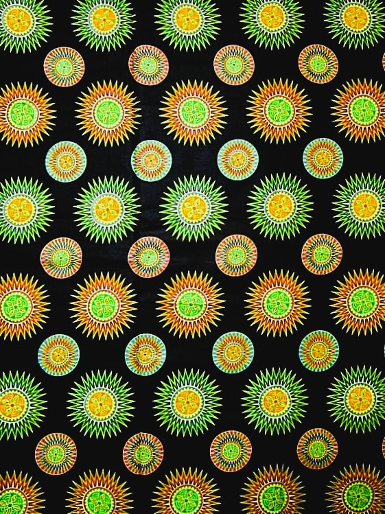 画像1: アフリカンプリント生地 パーニュ