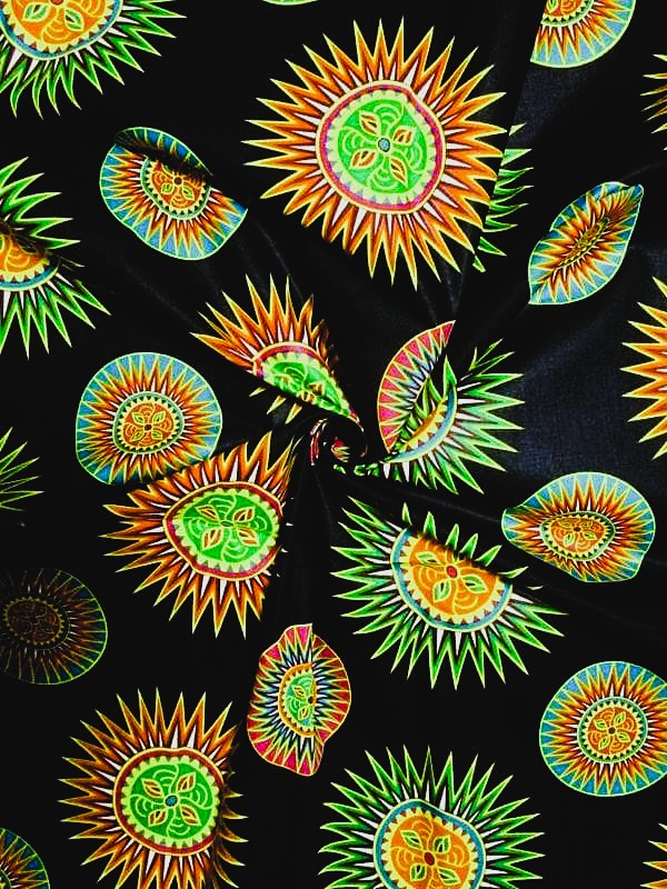 画像: アフリカンプリント生地 パーニュ