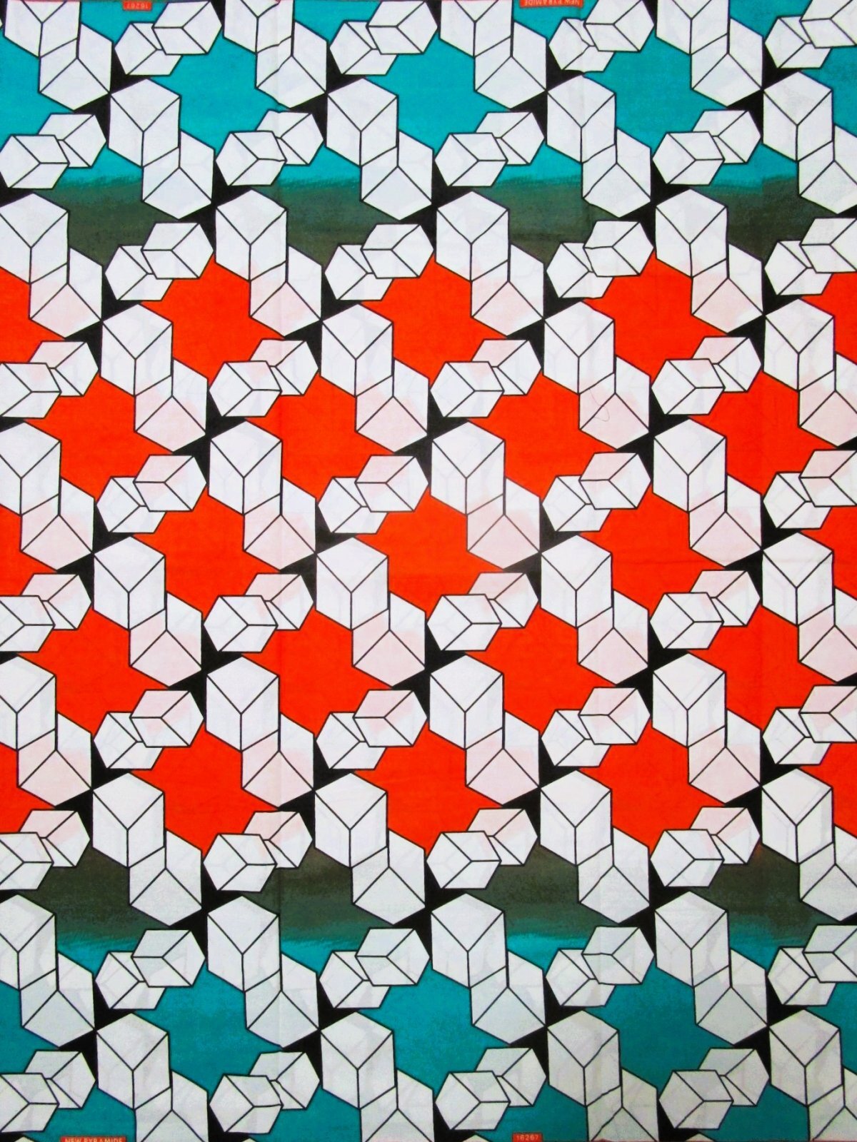 画像1: アフリカンプリント生地 パーニュ