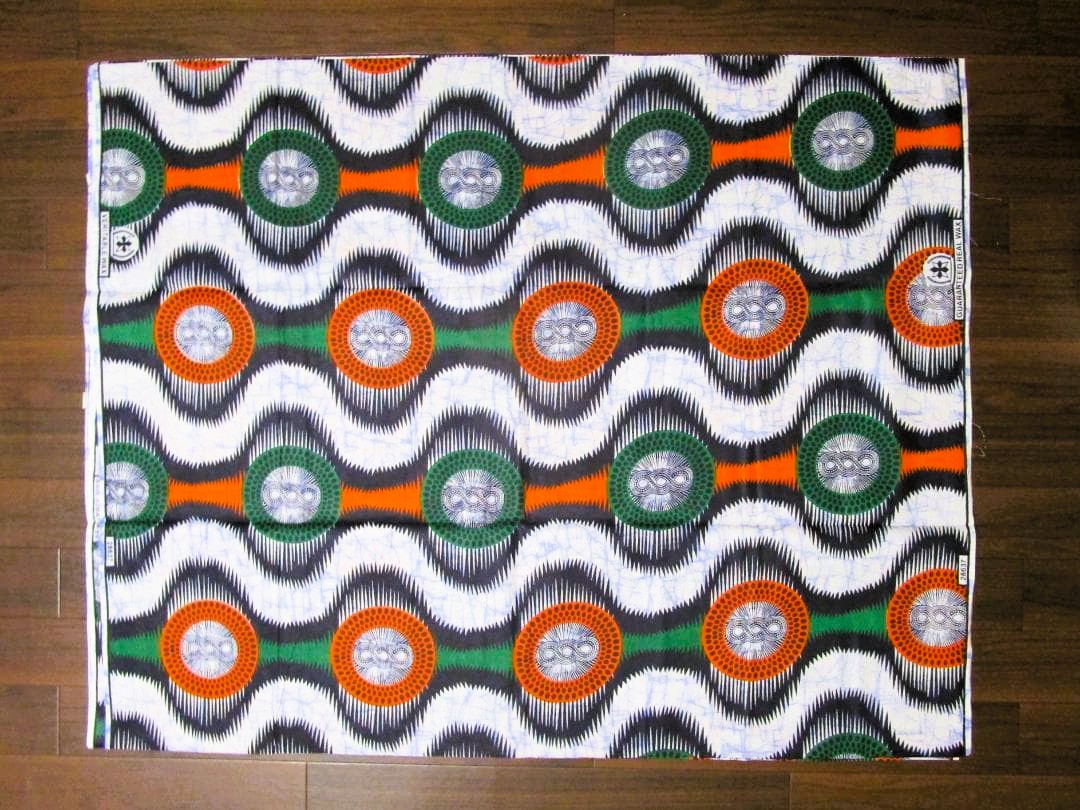 画像: アフリカンプリント生地 パーニュ