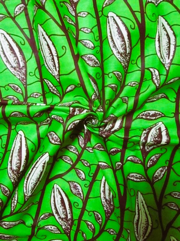 画像: アフリカンプリント生地 パーニュ