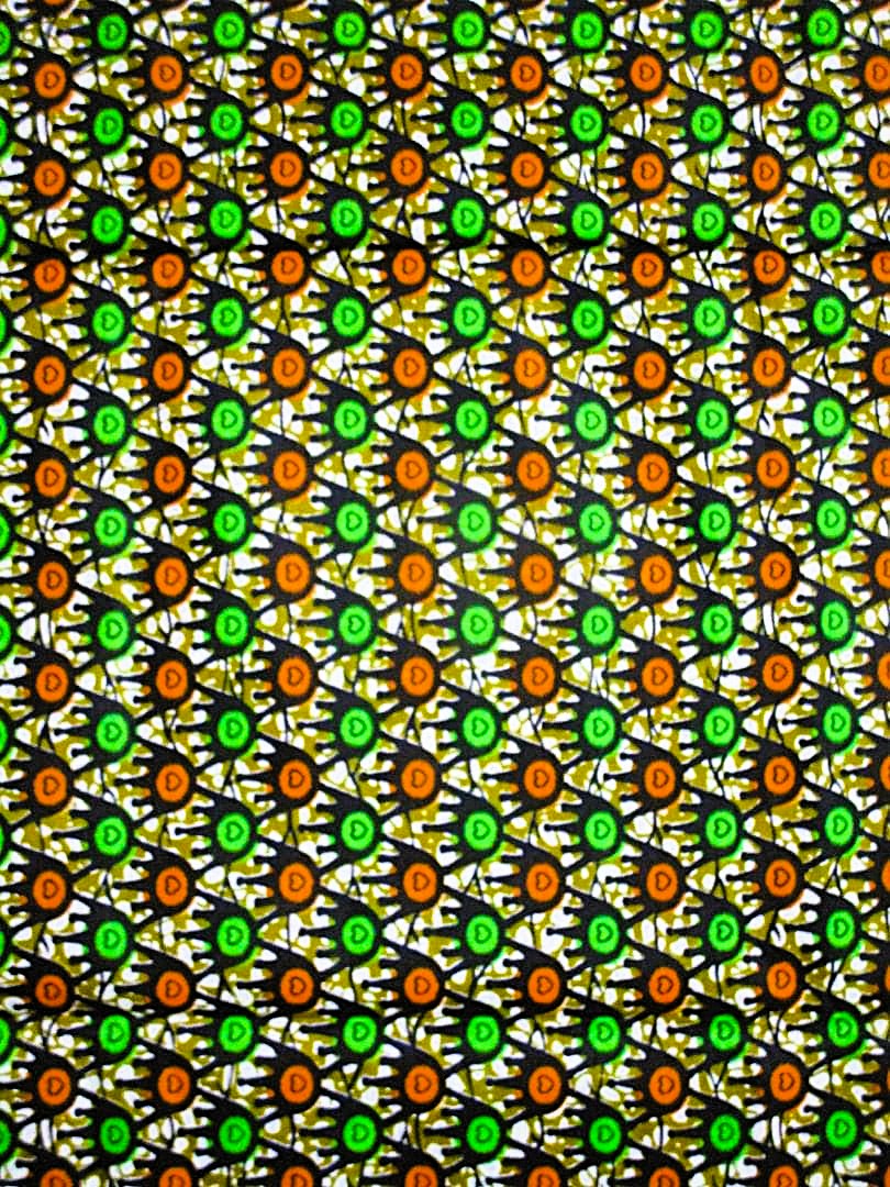 画像: アフリカンプリント生地 パーニュ