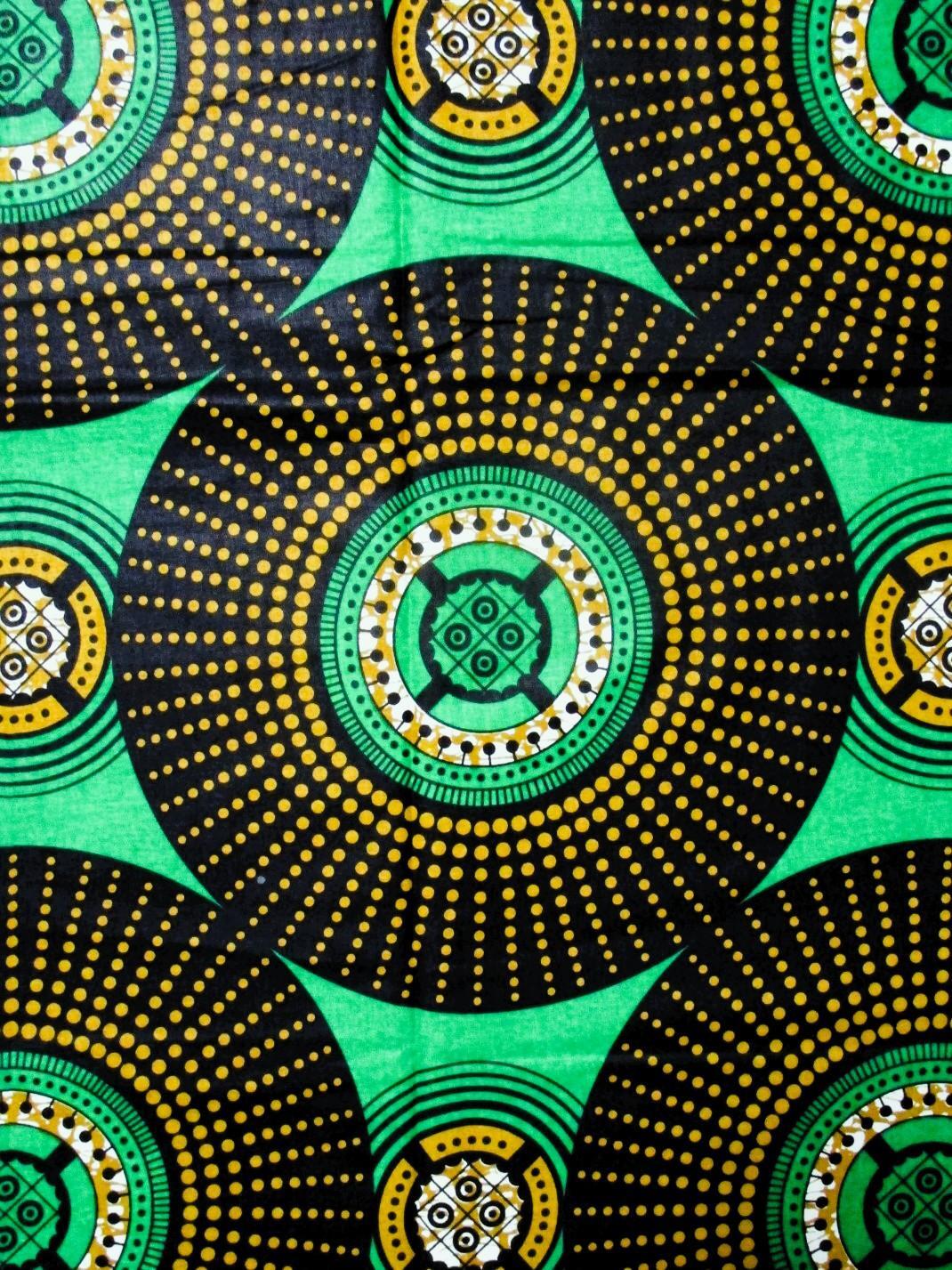 画像: アフリカンプリント生地 パーニュ