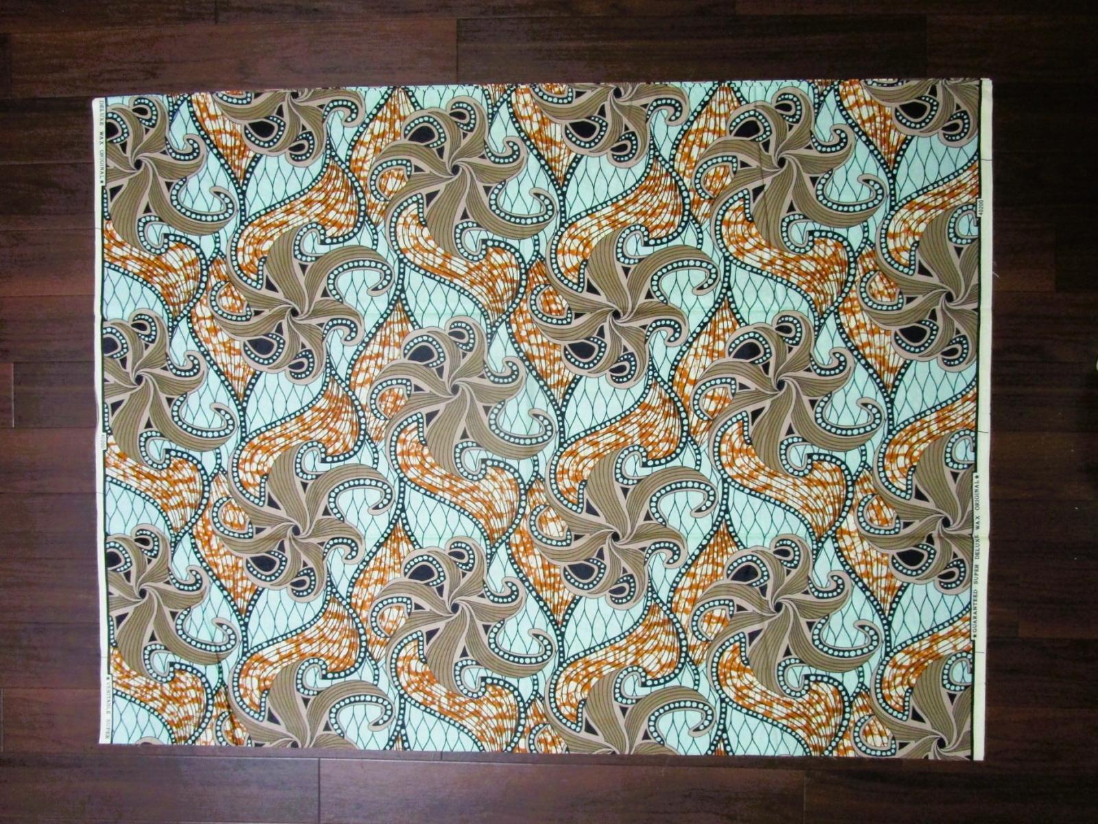 画像: アフリカンプリント生地 パーニュ