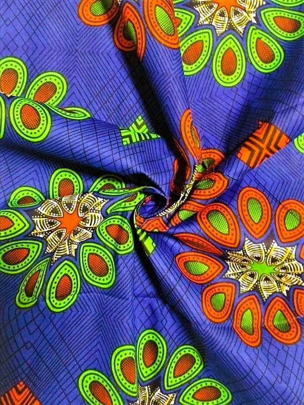 画像: アフリカンプリント生地 パーニュ