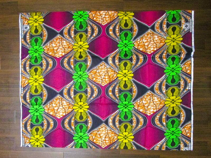 画像: アフリカンプリント生地 パーニュ