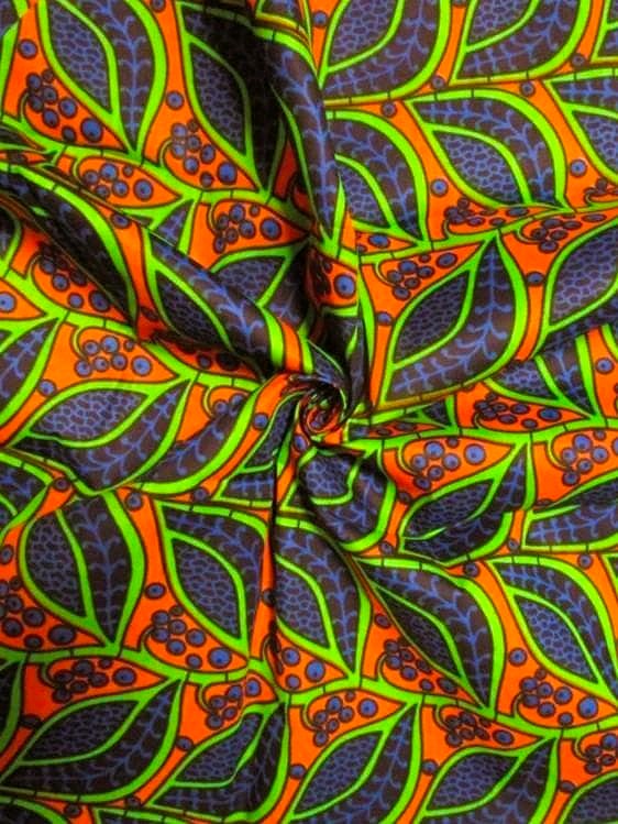 画像: アフリカンプリント生地 パーニュ