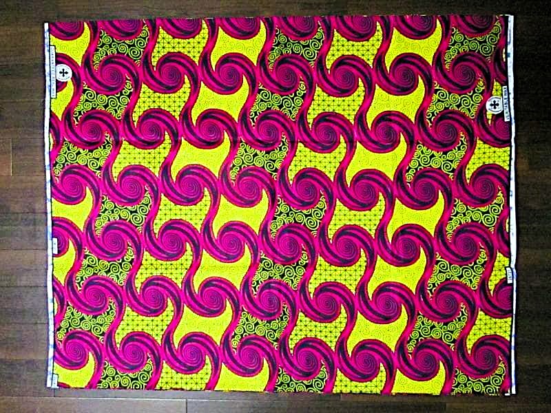 画像: アフリカンプリント生地 パーニュ