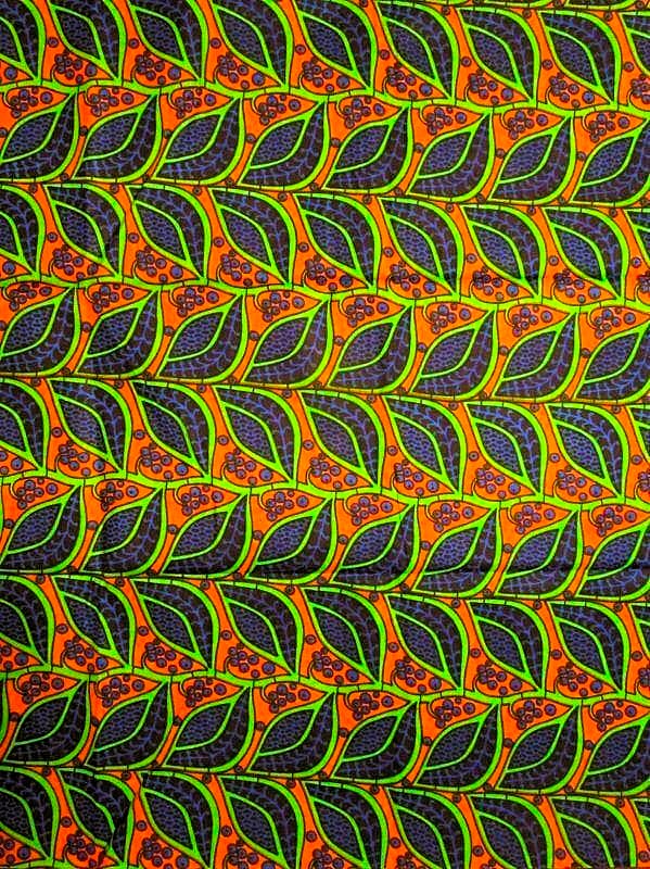 画像1: アフリカンプリント生地 パーニュ