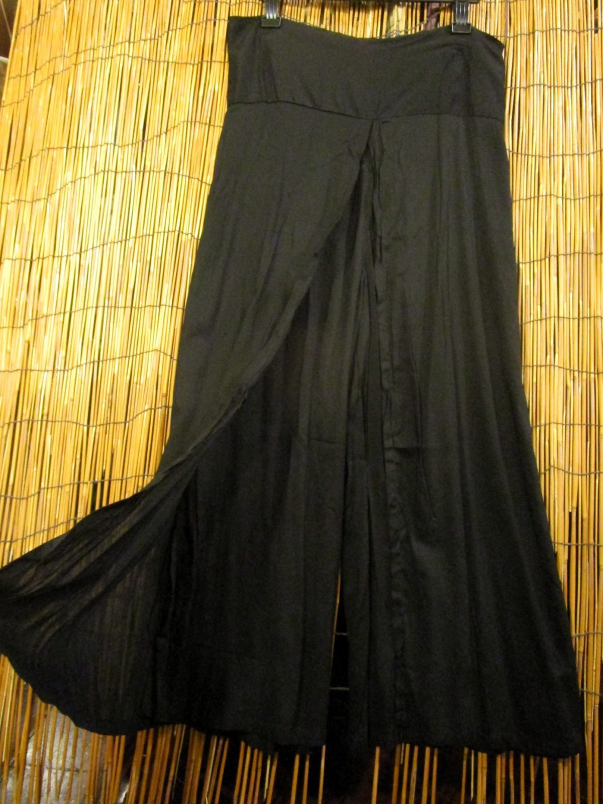 画像2: 無地＊レーヨン素材＊巻きタイプ＊ロングパンツ＊ラップパンツ