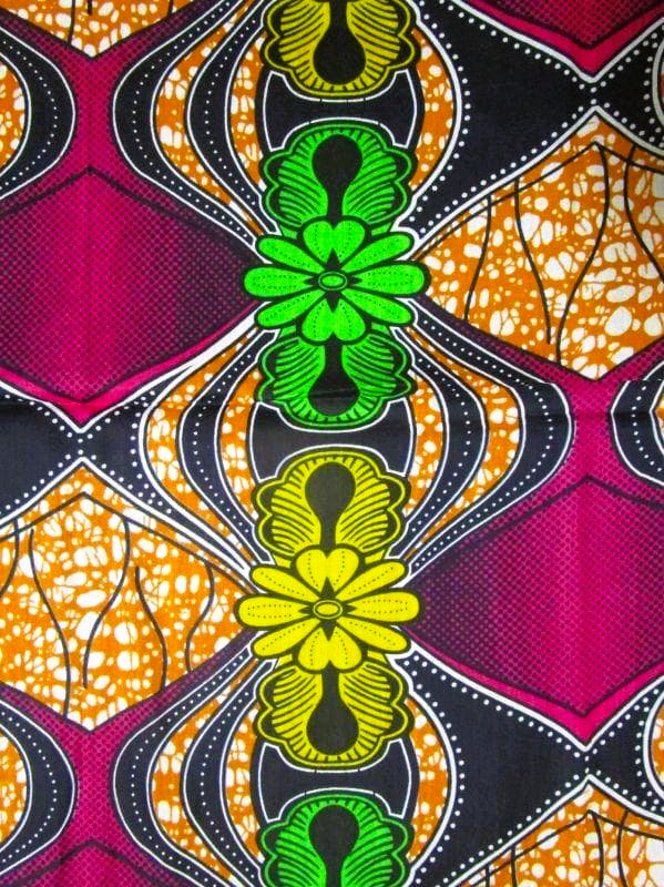 画像: アフリカンプリント生地 パーニュ