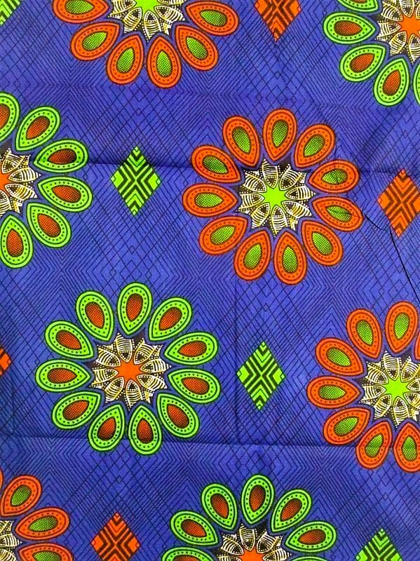 画像: アフリカンプリント生地 パーニュ