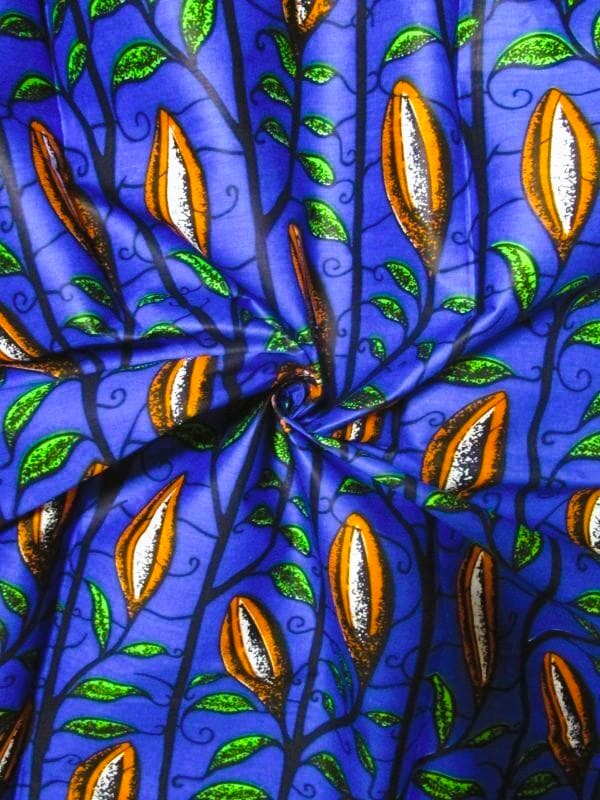 画像: アフリカンプリント生地 パーニュ