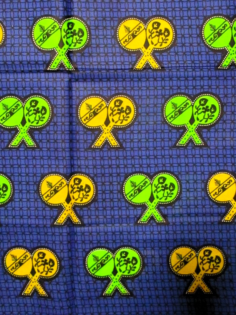 画像: アフリカンプリント生地 パーニュ