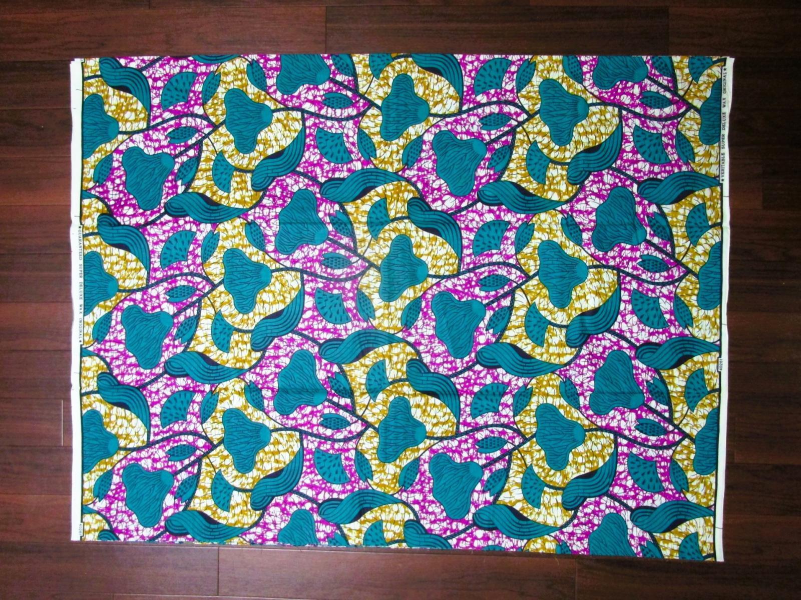 画像: アフリカンプリント生地 パーニュ