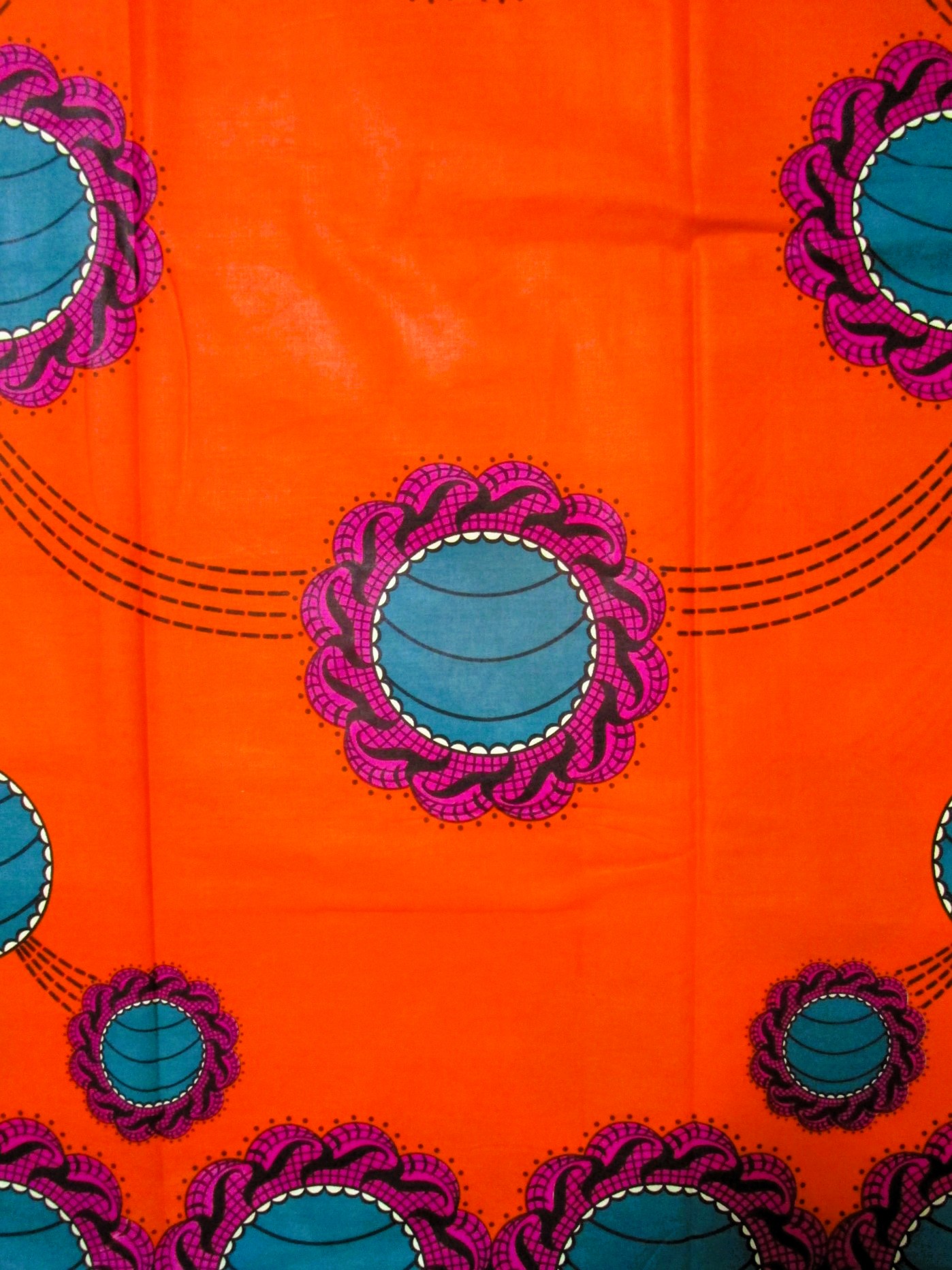 画像: アフリカンプリント生地 パーニュ