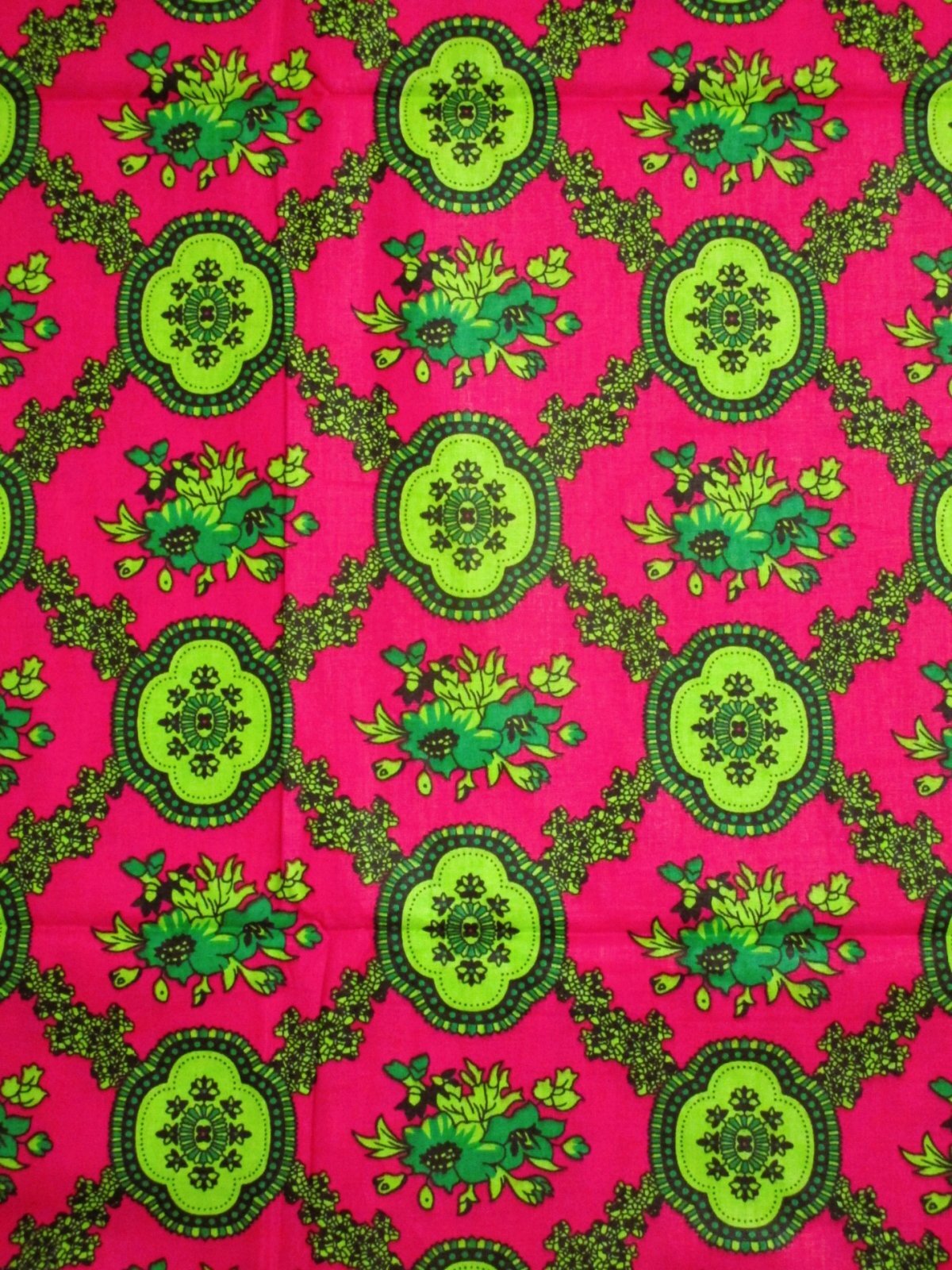 画像1: アフリカンプリント生地 パーニュ