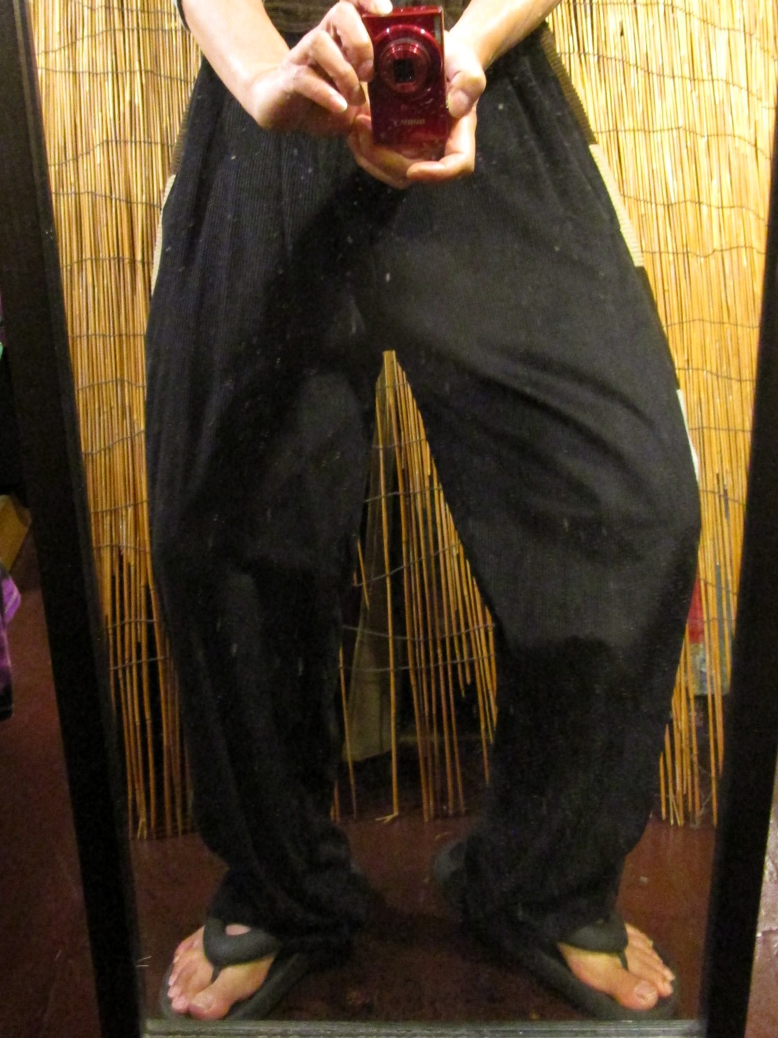 画像: パッチワーク＊コーデュロイ素材＊ゆったり＊ロングパンツ