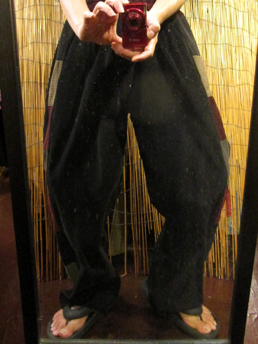 画像: パッチワーク＊コーデュロイ素材＊ゆったり＊ロングパンツ