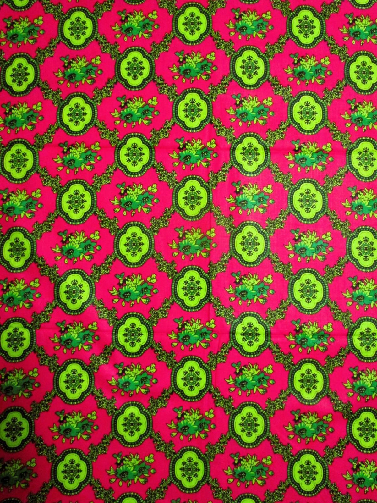 画像: アフリカンプリント生地 パーニュ