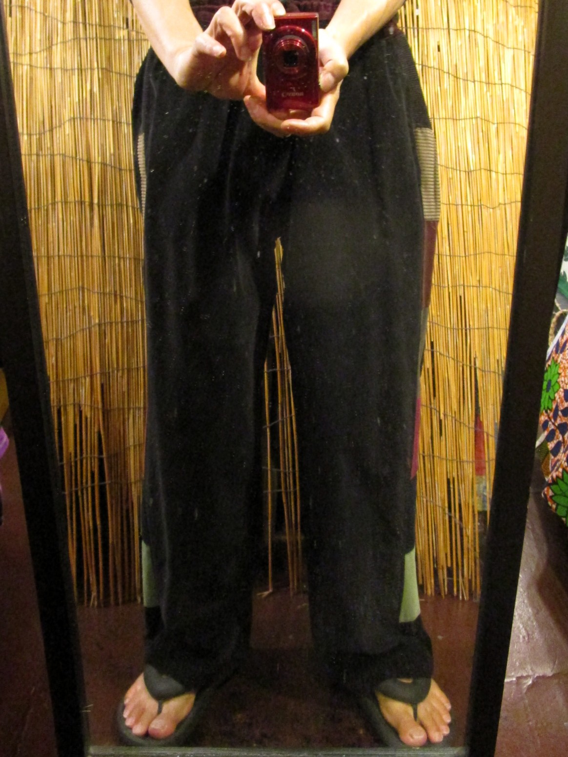 画像: パッチワーク＊コーデュロイ素材＊ゆったり＊ロングパンツ