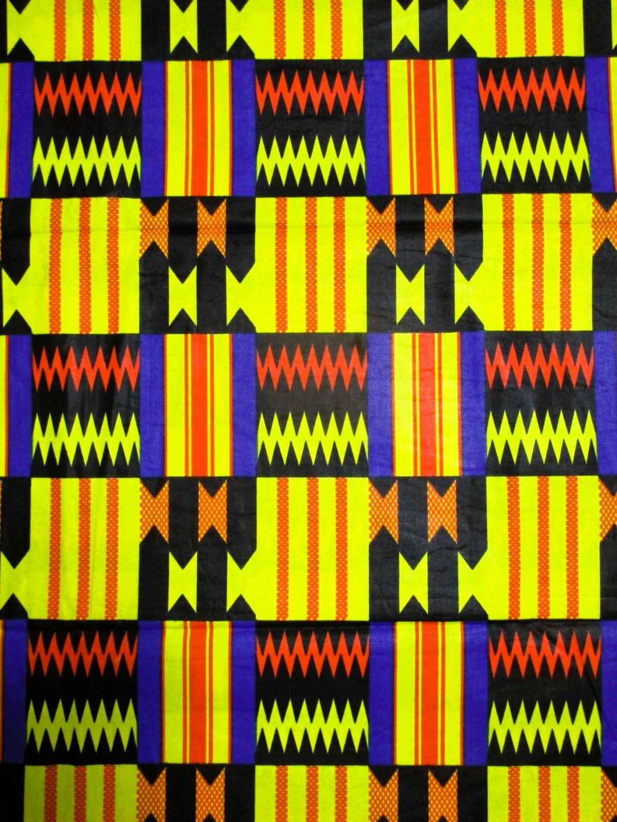 画像: アフリカンプリント生地 パーニュ