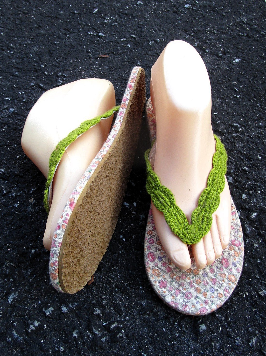 画像3: 【２４・５ｃｍ〜２５ｃｍ】レトロ調＊小花プリント＊ビーチサンダル