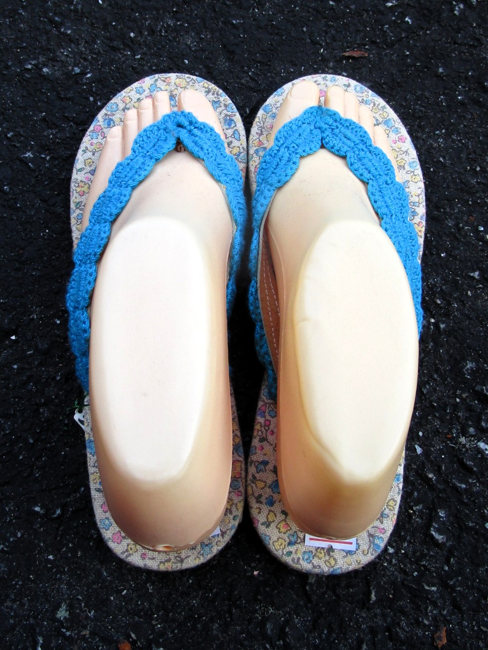 画像4: 【２４・５ｃｍ〜２５ｃｍ】レトロ調＊小花プリント＊ビーチサンダル