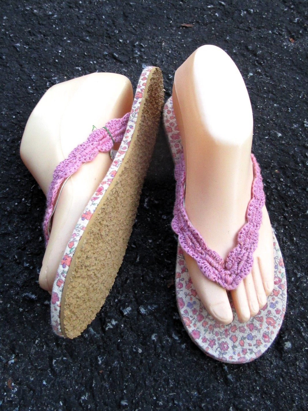 画像3: 【２４・５ｃｍ〜２５ｃｍ】レトロ調＊小花プリント＊ビーチサンダル