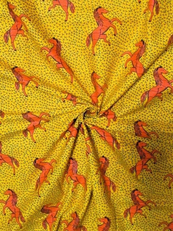 画像: アフリカンプリント生地 パーニュ