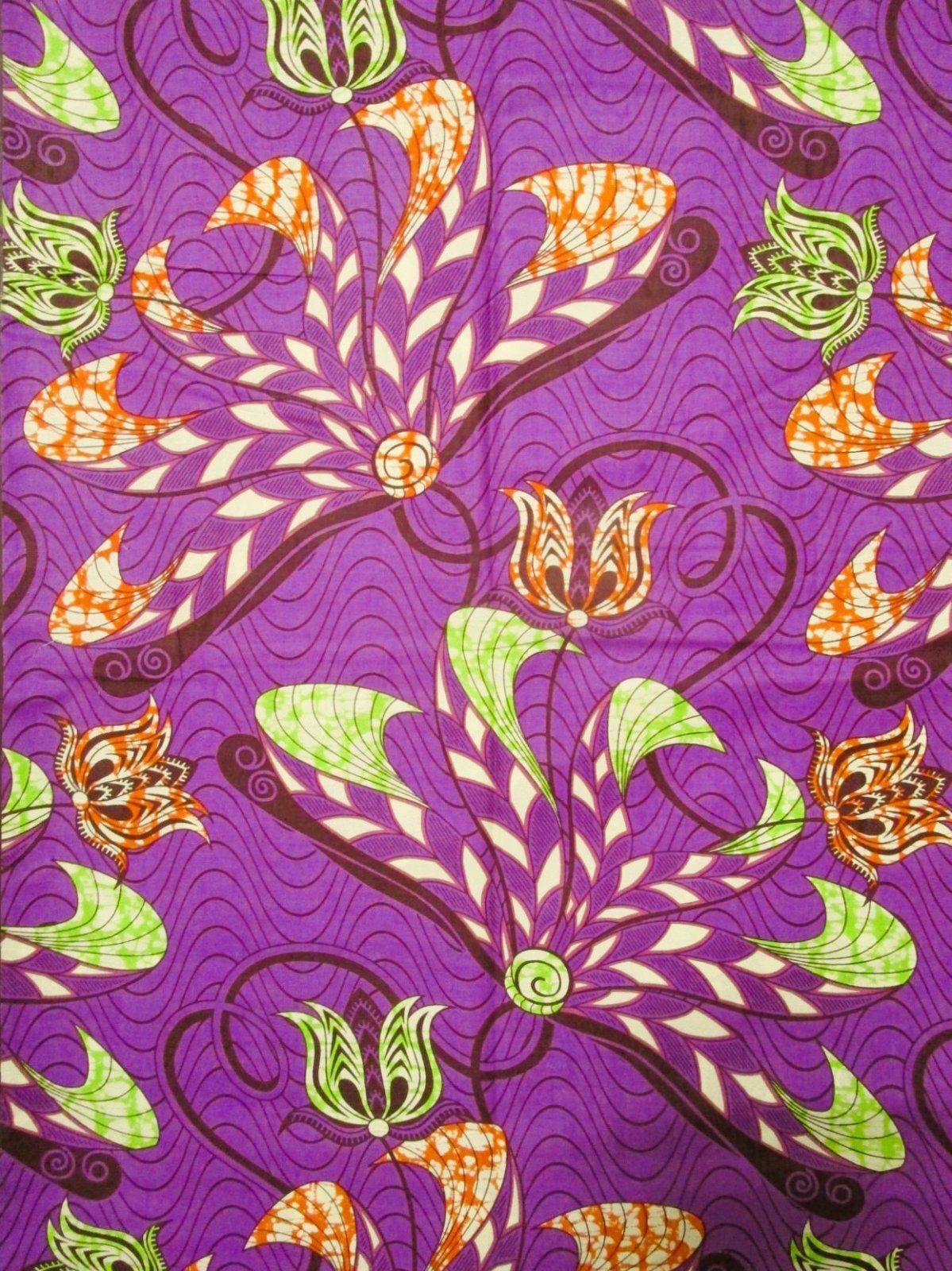 画像: アフリカンプリント生地 パーニュ