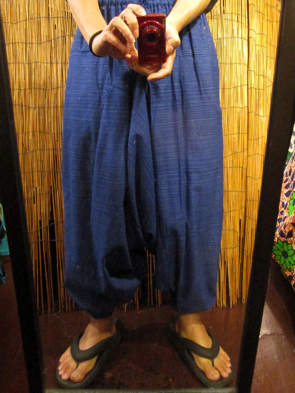 画像: 二色の糸＊コッン素材＊シンプル＊ふんわり＊サルエルパンツ