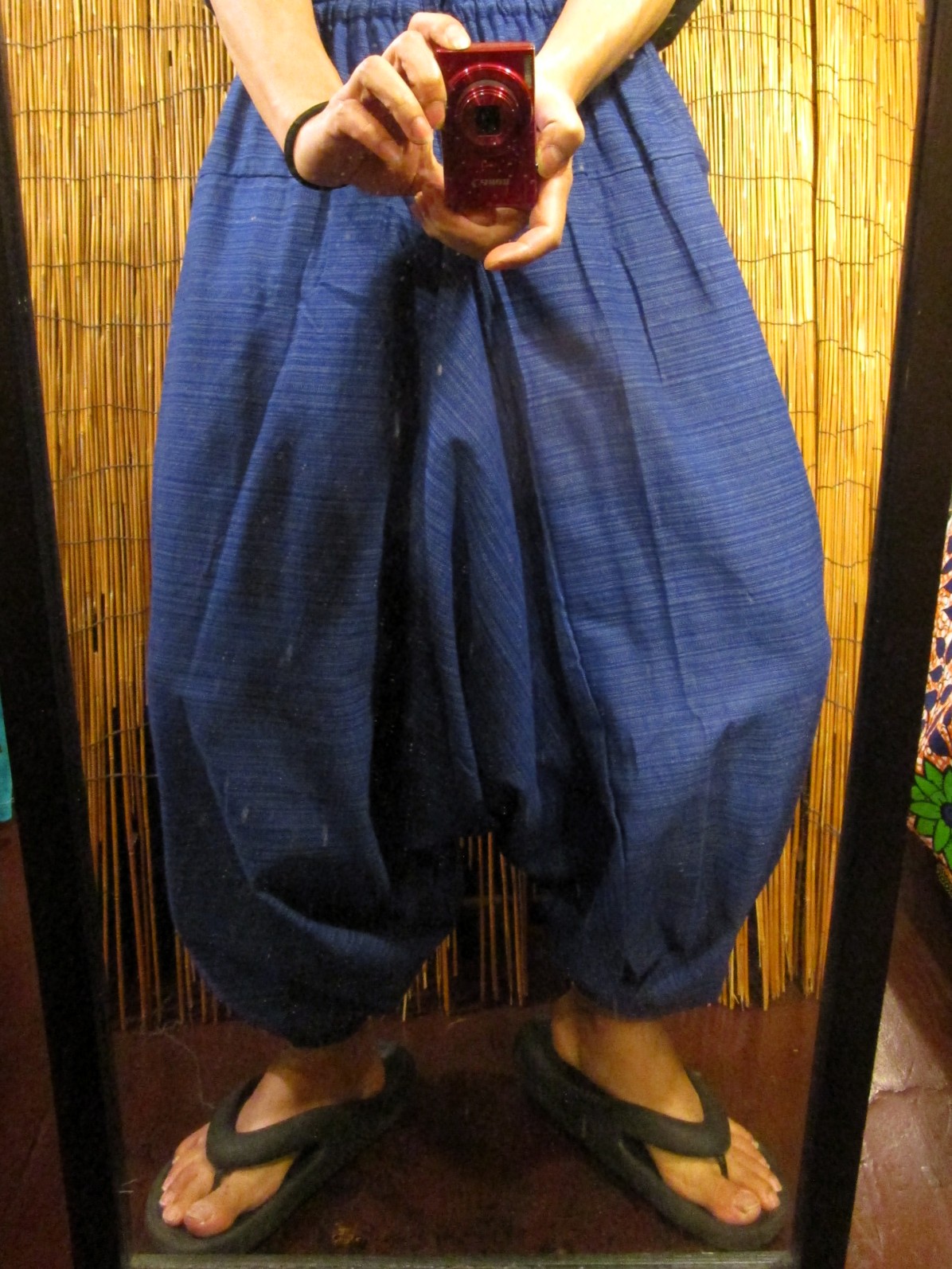 画像: 二色の糸＊コッン素材＊シンプル＊ふんわり＊サルエルパンツ