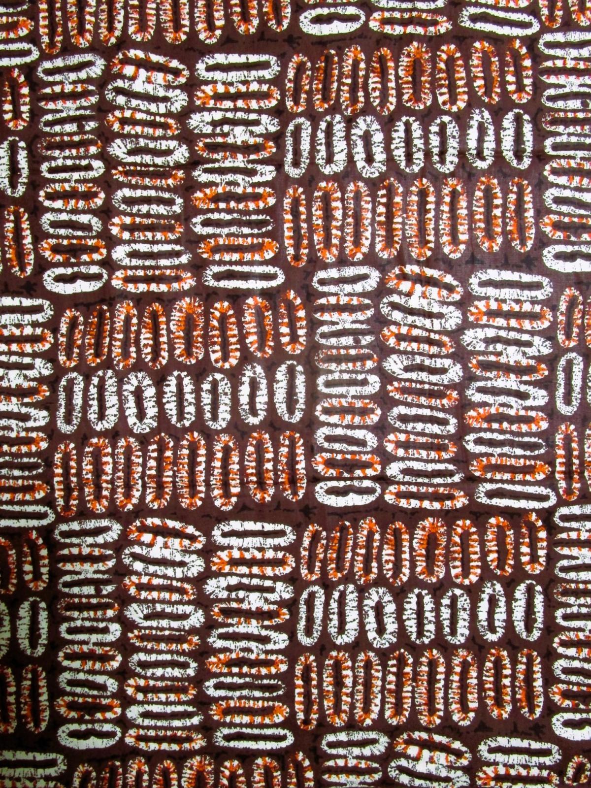 画像: アフリカンプリント生地 パーニュ