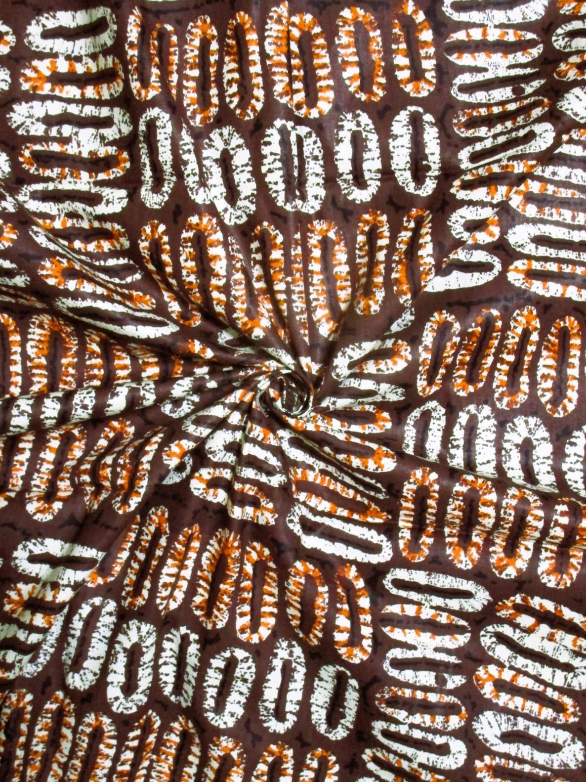 画像: アフリカンプリント生地 パーニュ