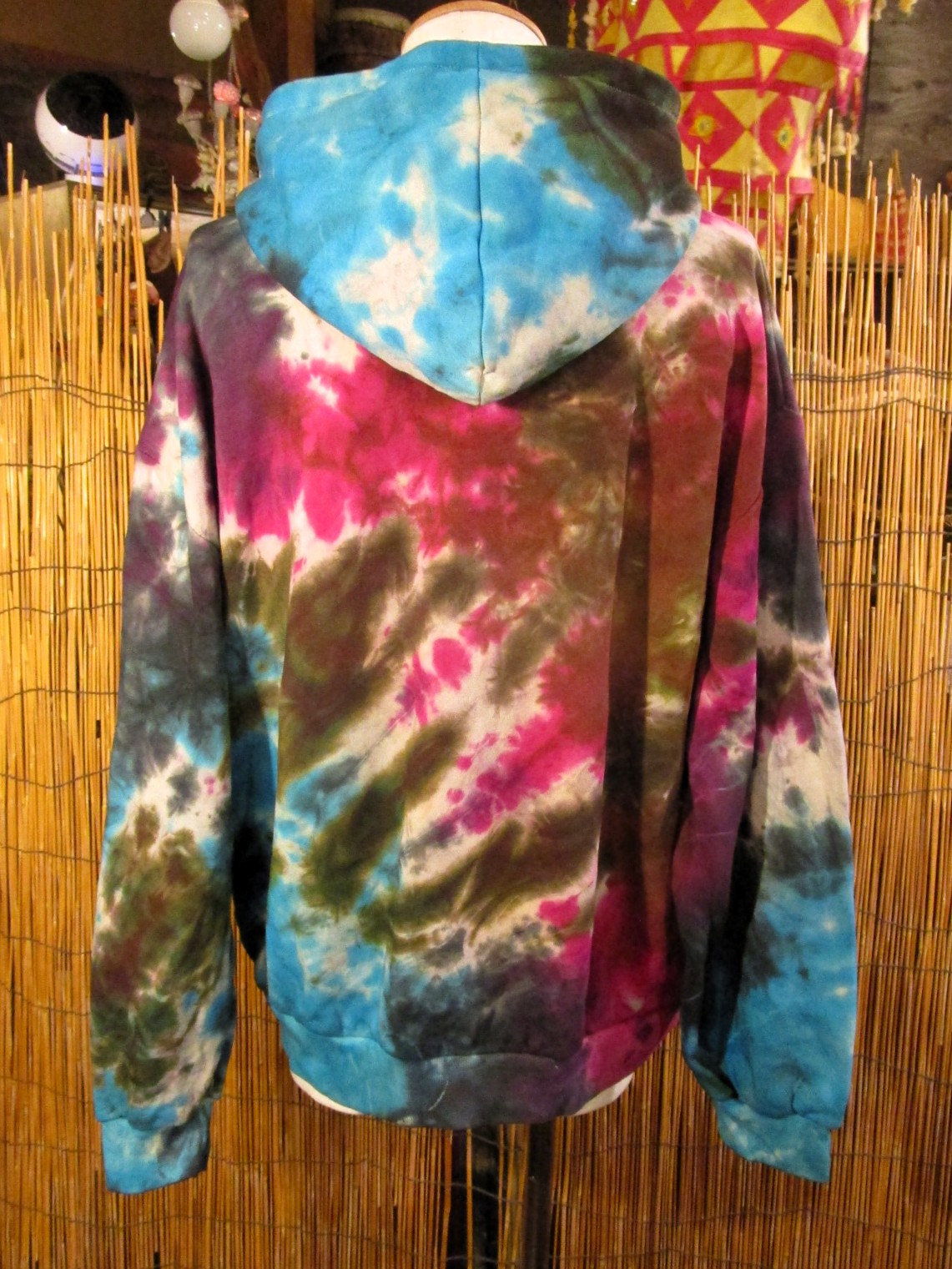 画像3: タイダイ染め＊裏起毛＊スウェット生地＊パーカー