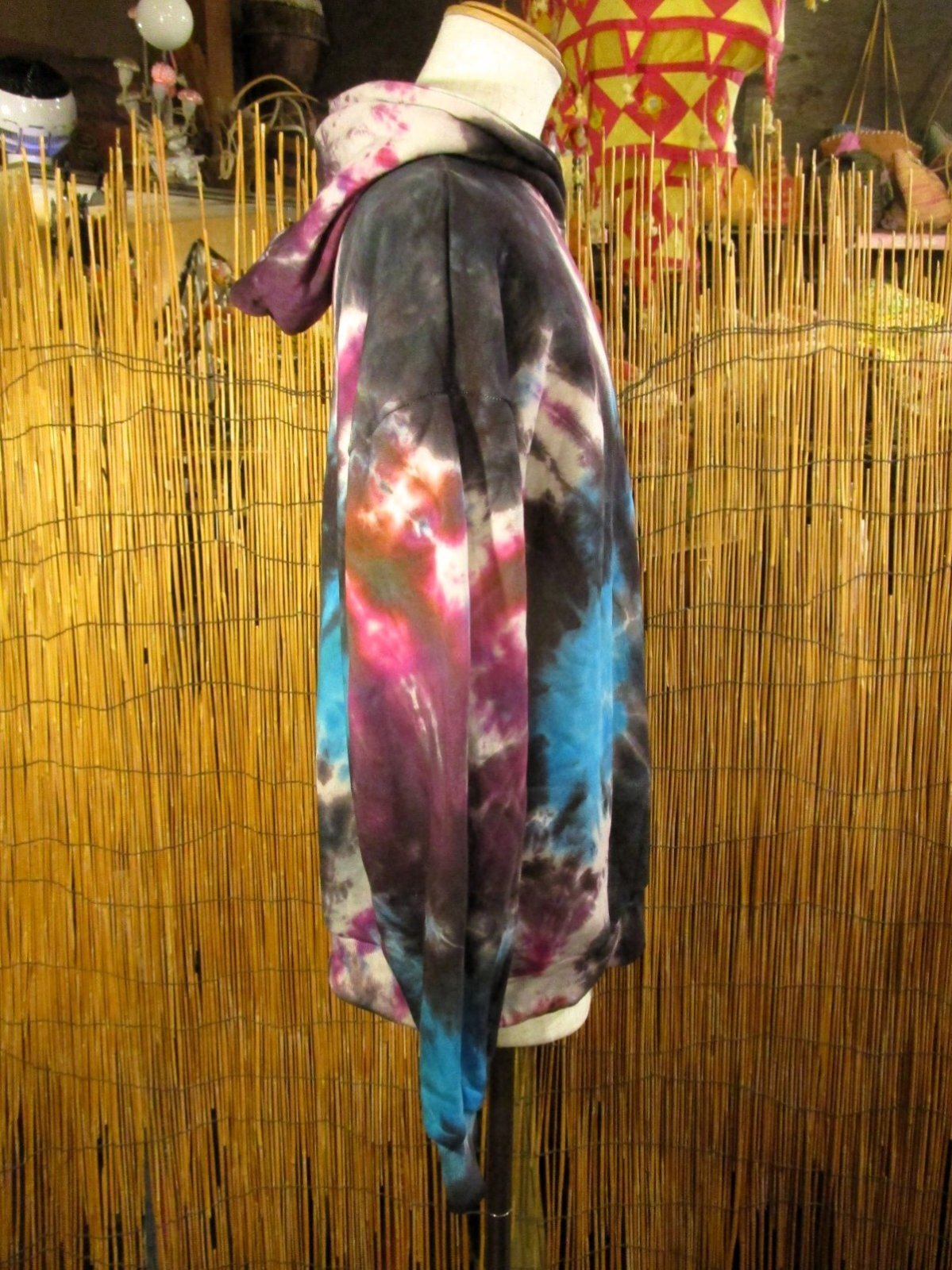 画像2: タイダイ染め＊裏起毛＊スウェット生地＊パーカー