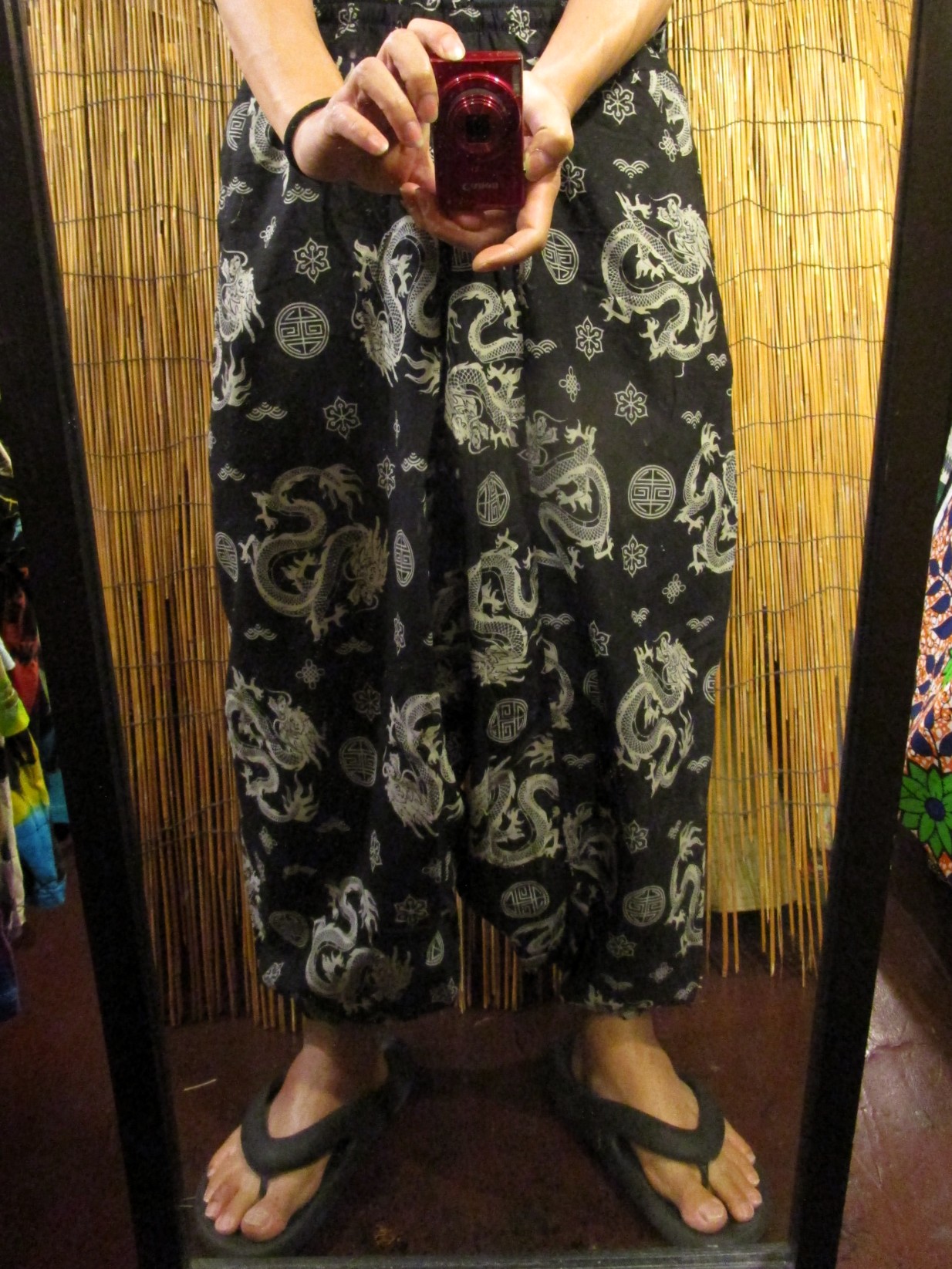 画像: 和風プリント＊コットン素材＊ふんわり＊サルエルパンツ