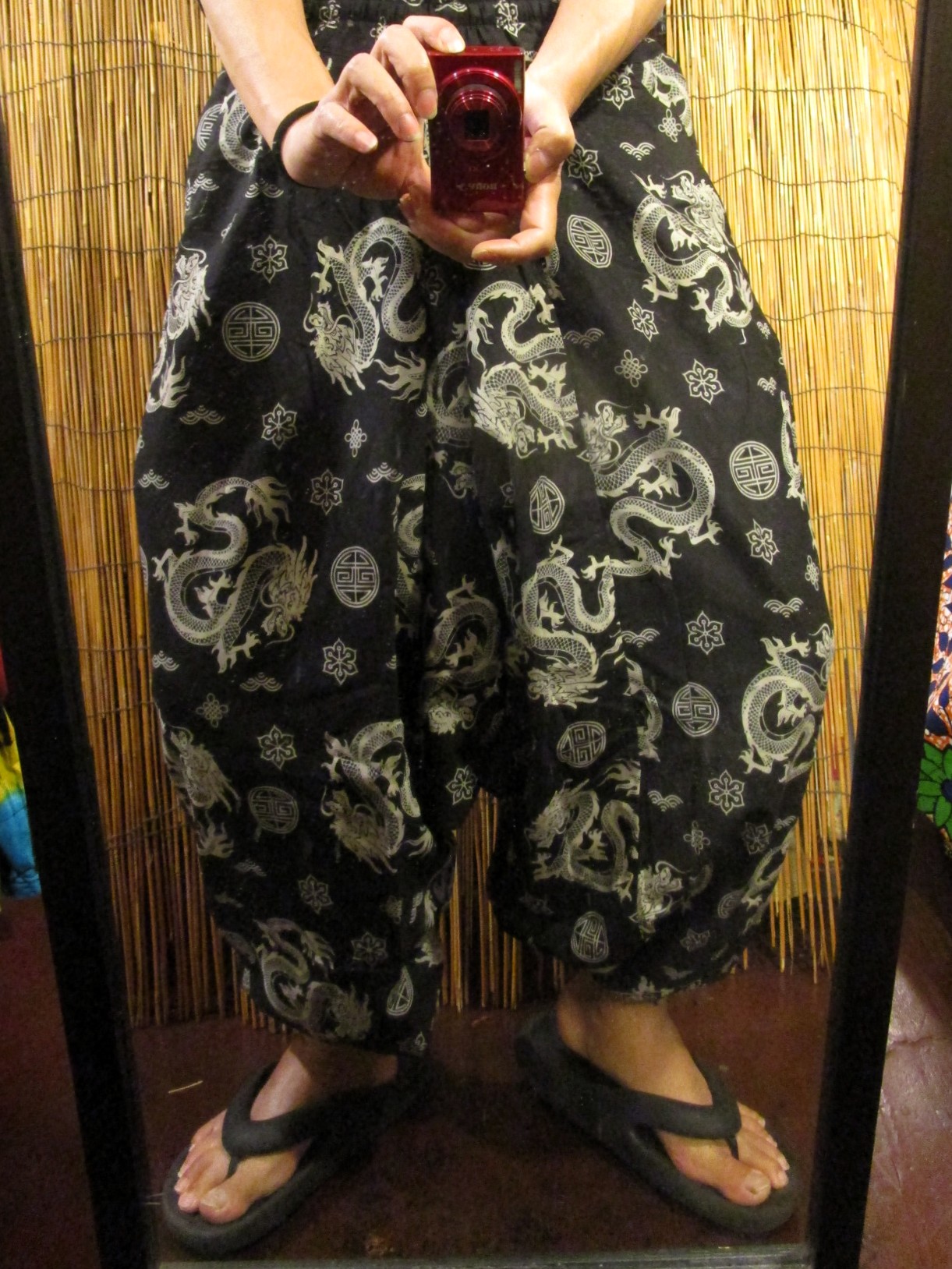 画像: 和風プリント＊コットン素材＊ふんわり＊サルエルパンツ