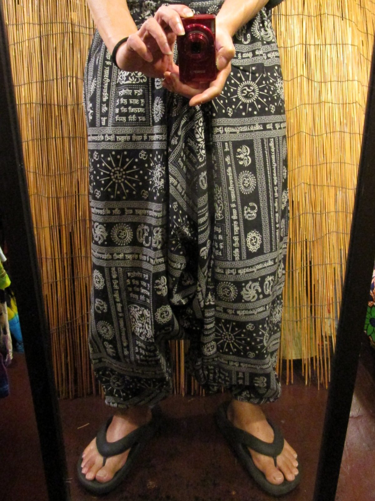 画像: 和風プリント＊コットン素材＊ふんわり＊サルエルパンツ