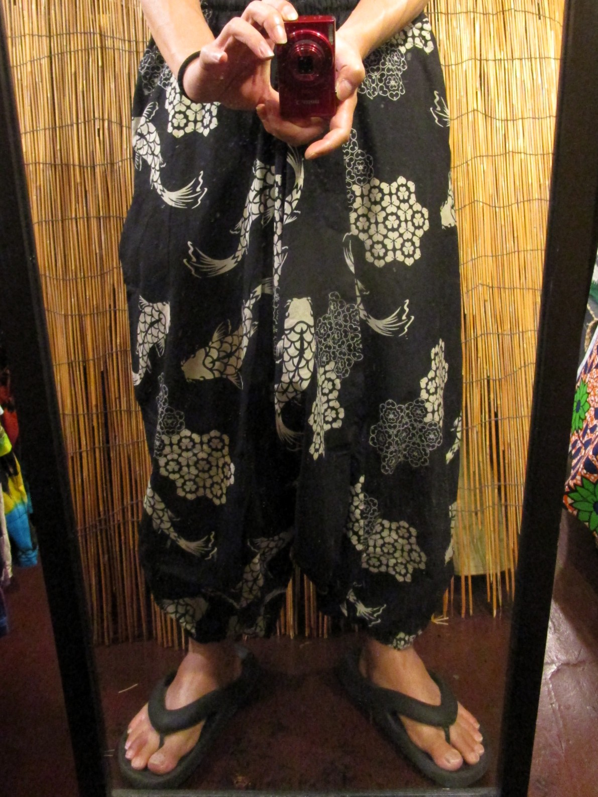 画像: 和風プリント＊コットン素材＊ふんわり＊サルエルパンツ