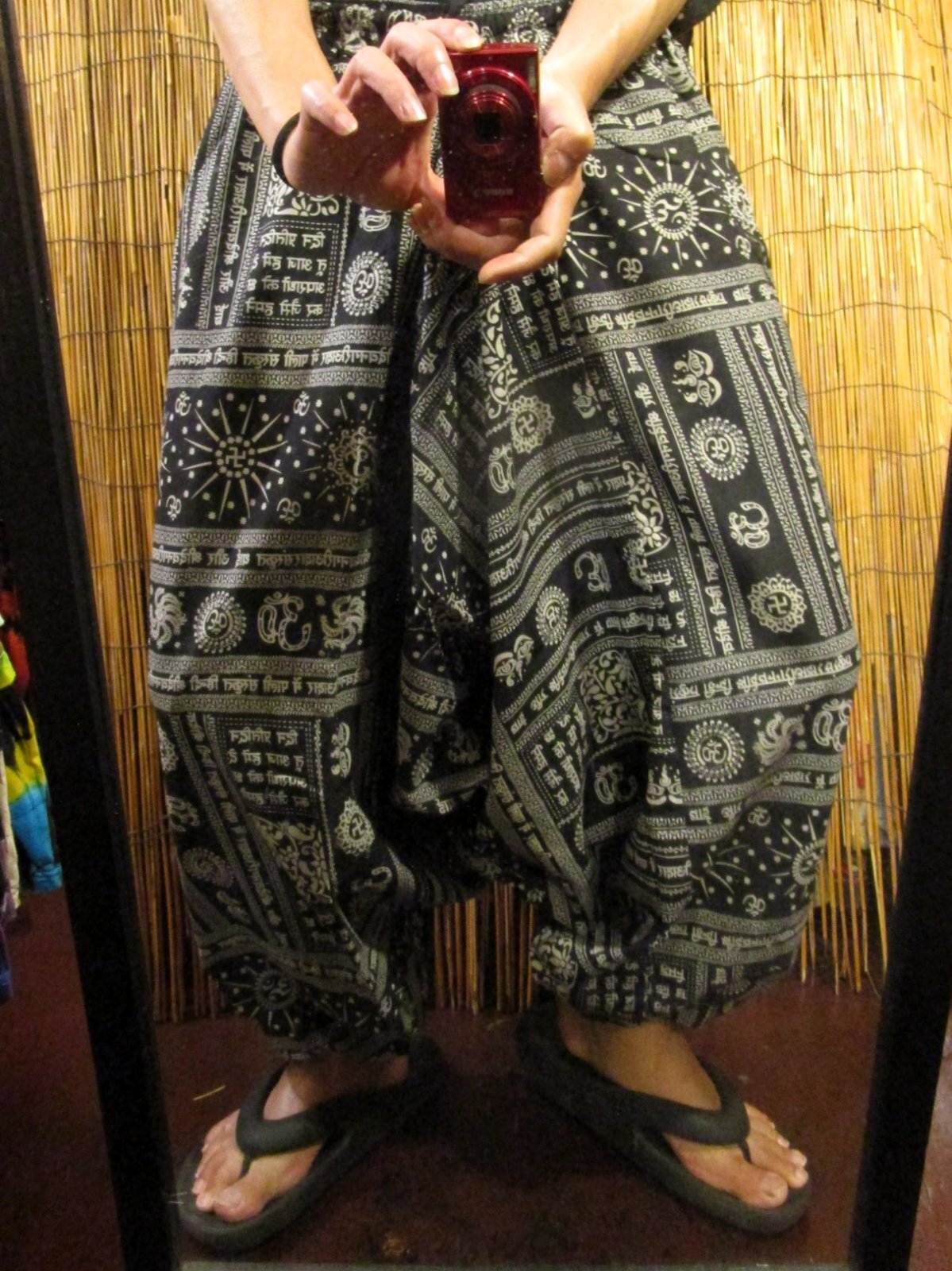 画像: 和風プリント＊コットン素材＊ふんわり＊サルエルパンツ