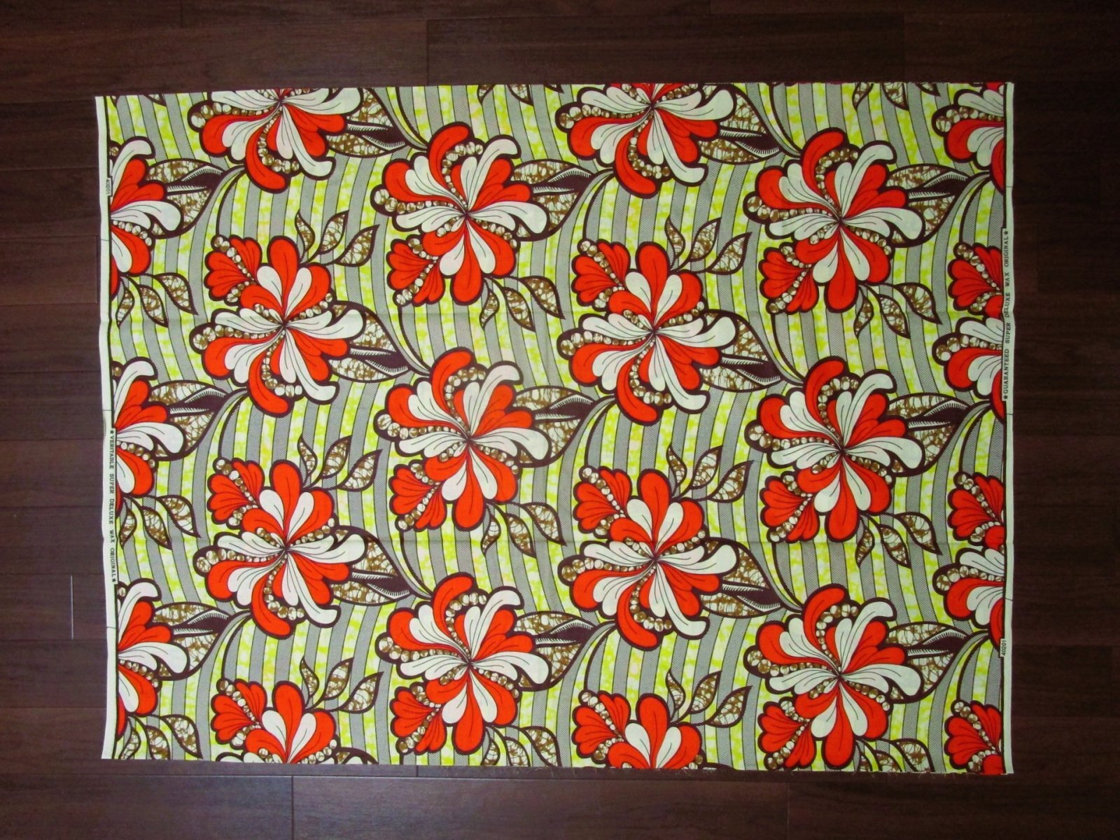 画像: アフリカンプリント生地 パーニュ