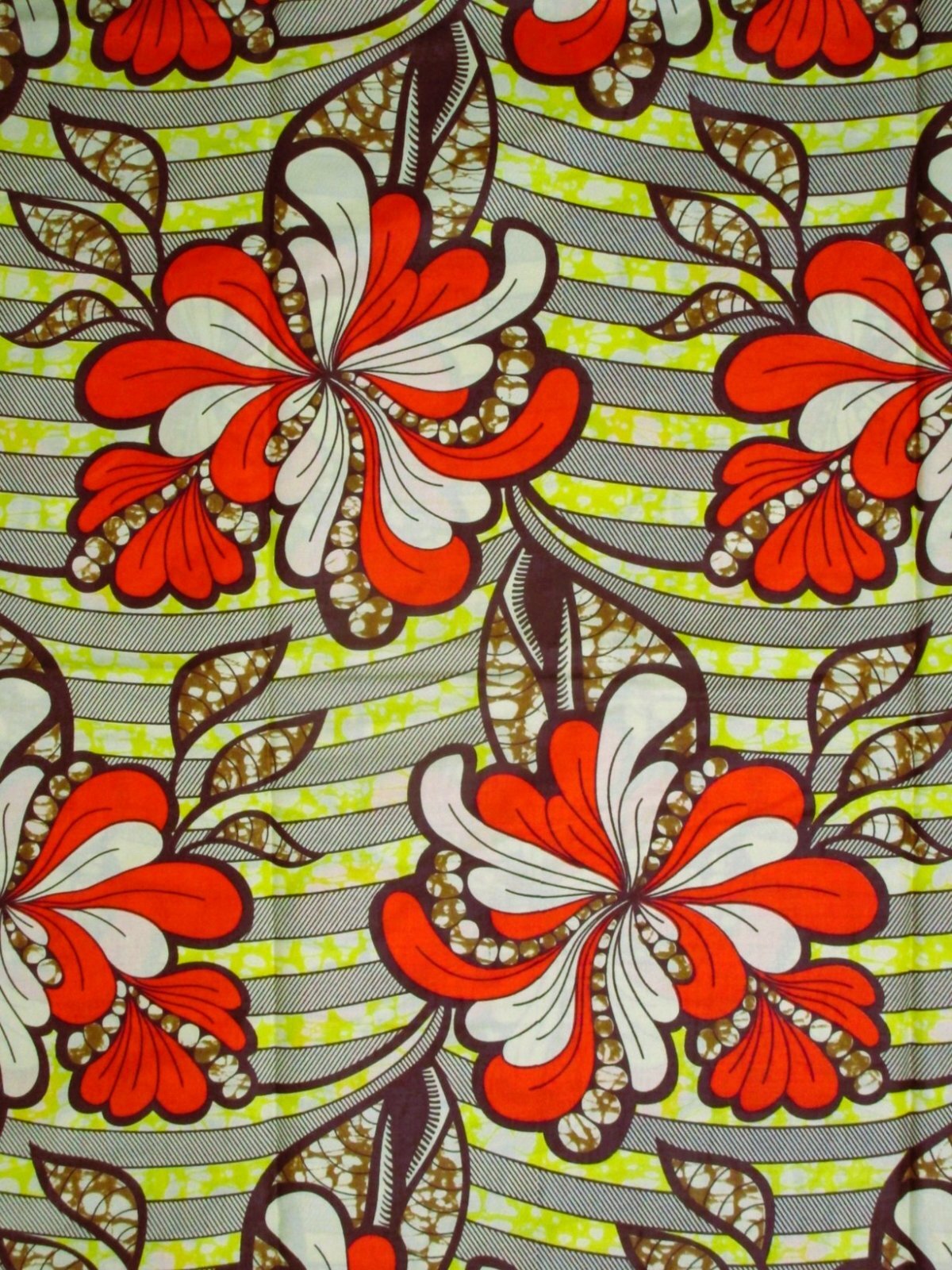 画像: アフリカンプリント生地 パーニュ