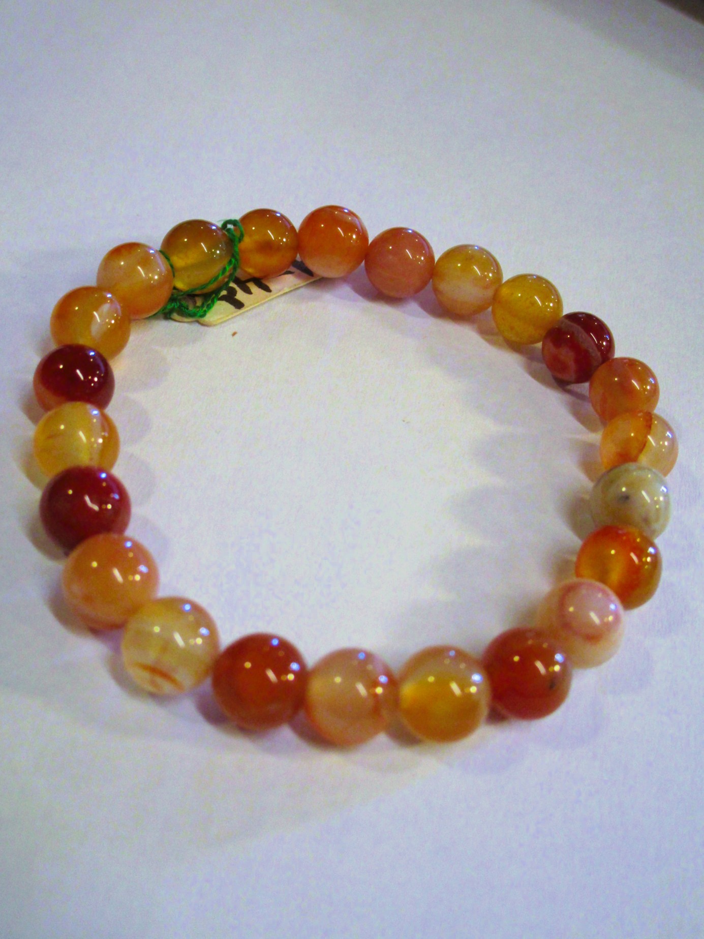 画像2: 【アゲート】１０mm＊天然石＊数珠タイプ＊ブレスレット